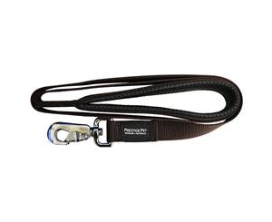 Brown Soft Padded Dog Lead - 19mm x 122cm (Prestige Pet Leash)