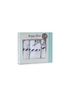 Bubba Blue Small World Pack Of 3 Velour Face Washer