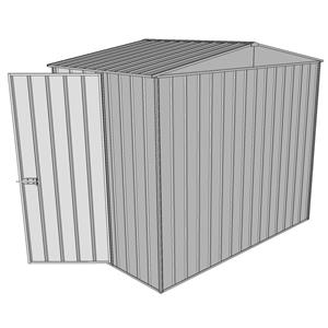 Build-a-Shed 2.3 x 1.5 x 2.3m Gable Single Hinged Side Door Shed - Zinc