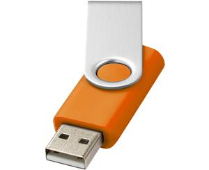 Bullet Rotate Basic Usb Flash Drive (Orange/Silver) - PF1524