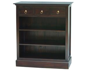 CT 3 Drawer Bookcase in Chocolate