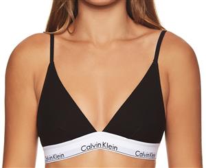 Calvin Klein Women's Modern Cotton Triangle Bralette - Black