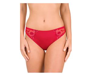 Conturelle 81005-546 Provence Tango Red Floral Embroidered Mini Brief