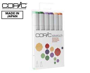 Copic Sketch Set Secondary Tones 6pk - Multi