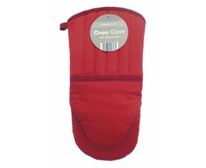 Country Club Oven Glove Chevron Grip Red