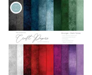 Craft Consortium - Double-Sided Paper Pad 6 inchX6 inch 40 pack - Grunge-Dark Tones 20 Designs