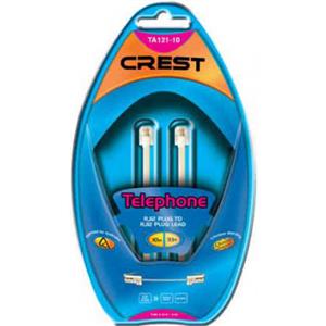 Crest - TA121-10 - Modem/Telephone Modular Cable 10.0m