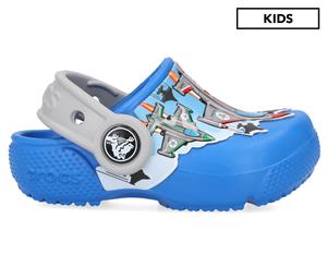 Crocs Boys' Fun Lab Fighter Jets Clogs - Bright Cobalt