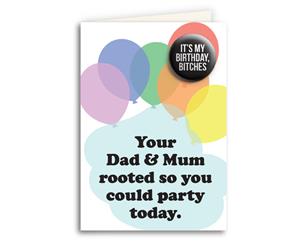 Dad and Mum Rooted Card