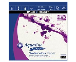 Daler Rowney Aquafine Pad 300gsm 35x35cm 12 sheets - gummed pad