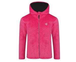 Dare 2B Childrens Girls Prelim Fleece Hoodie (Cyber Pink) - RG4707