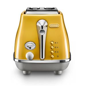 DeLonghi - CTOC 2003.Y - Icona Capitals 2 Slice Toaster - New York Yellow