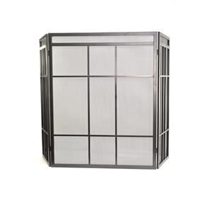 Decofire 1280 x 840 x 100mm Grey Hammertone Prairie Firescreen