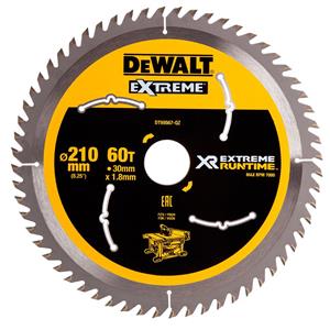 Dewalt 210mm 60T TCT Circular Saw Blade Wood FLEXVOLT