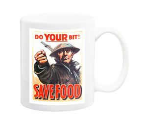 Do Your Bit Save Food Poster Mug - 11 Fluid Oz