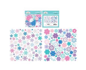 Doodlebug Odds & Ends Die-Cuts 145 pack - Winter Wonderland Snowflakes