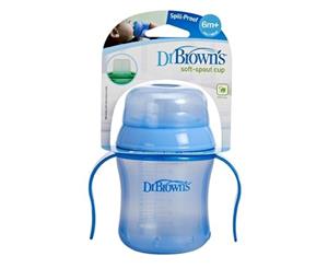 Dr Brown's 180ml Training Cup Soft Spout Blue