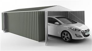 EasyShed 7538 Garage Shed - Mist Green