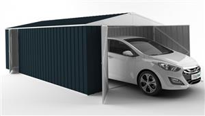 EasyShed 7538 Garage Shed - Mountain Blue