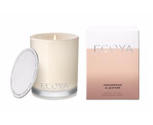 Ecoya Mini Madison Jar Candle - Cedarwood & Leather