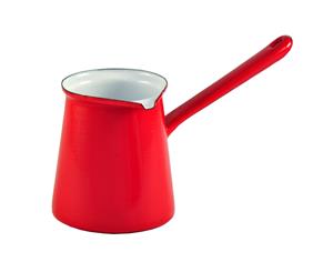 Enamelware Turkish Coffee Pot - 125ml Red