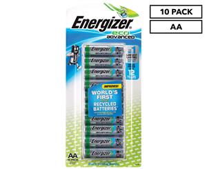 Energizer Eco Advanced AA Alkaline Batteries 10-Pack