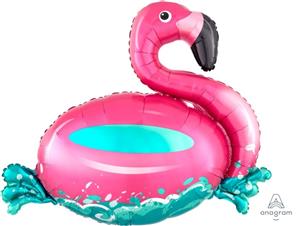 Flamingo Floatie Foil Supershape Balloon