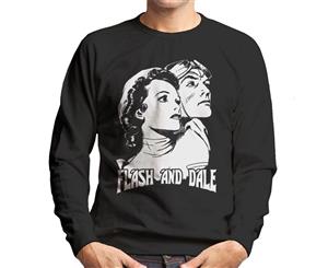 Flash Gordon Comic Dale And Flash Men's Sweatshirt - Black