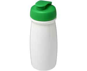 H2o Pulse 600Ml Flip Lid Sport Bottle (White/Green) - PF2861