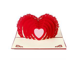 Handmade 3d Pop Up Love and Heart Card