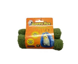 Happy Hut Small Green Hideaway Plush Snuggle Hammock for Birds - 18cm (Multipet)