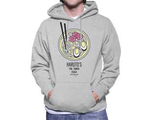 Harutos Fine Ramen Colour Bowl Men's Hooded Sweatshirt - Heather Grey