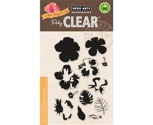 Hero Arts Clear Stamps 4&quotX6"-Color Layering Hibiscus