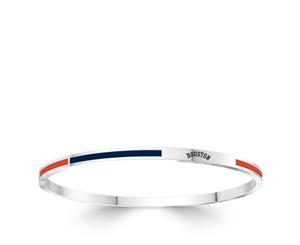 Houston Astros Bangle Bracelet For Women In Sterling Silver Design by BIXLER - Sterling Silver