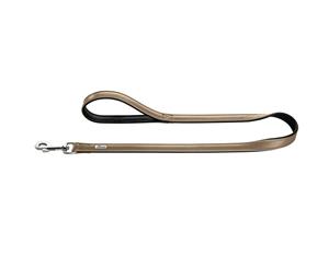 Hunter Premium Capri Leather Dog Leash - Stone/Black