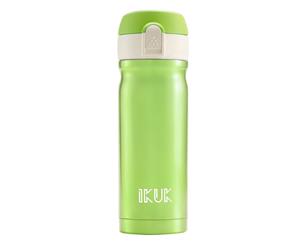 IKUK 300ml Ceramic Stainless Steel Vacuum Insulated Drink Bottle - Green