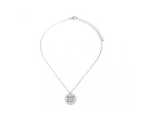Intrigue Womens/Ladies Be Kind Be True Be You Engraved Pendant (Silver) - JW608
