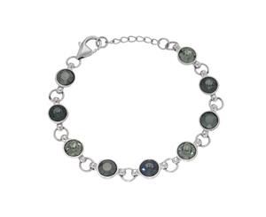 JMC Chic Happens Swarovski Jet Crystal Sterling Silver Bracelet