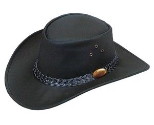 Jacaru 1006 Wallaroo Oil Western Hats - Black