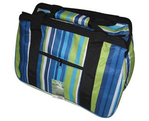 JanetBasket Eco Bag-18&quotX10&quotX12" Blue Stripes