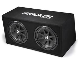 Kicker 43DC122 Comp Dual 2-Ohm 12" Subwoofers Vented Sub Box Enclosure