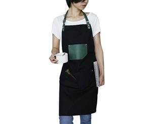 Kitchen Apron with Pocket for Women and Men - Black