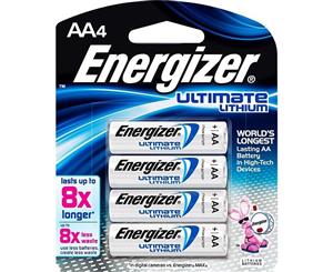 L91BP4 Aa Energizer Ultimate Lithium 4Pk Battery