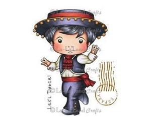 La-La Land Cling Mount Rubber Stamps 4.5In.X3.5In. - Flamenco Luka