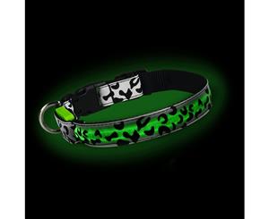 Loomo Swish LED Dog Collar Green