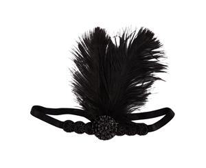 Lovisa Black Gunmetal Feather 20's Headband