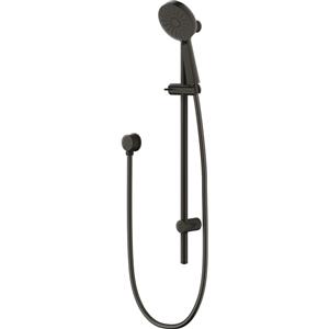 Methven WELS 3 Star 9L/min Black 3 Function Krome Rail Shower