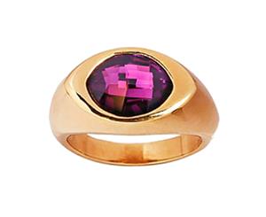 Milan Ring featuring Crystals from SWAROVSKI Gold & Purple