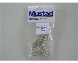 Mustad Pre-Rigged Gang Hooks 5/0 3 Hooks 3 Sets Kirby