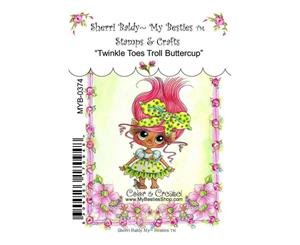 My Besties Clear Stamps - Twinkle Toes Troll Buttercup